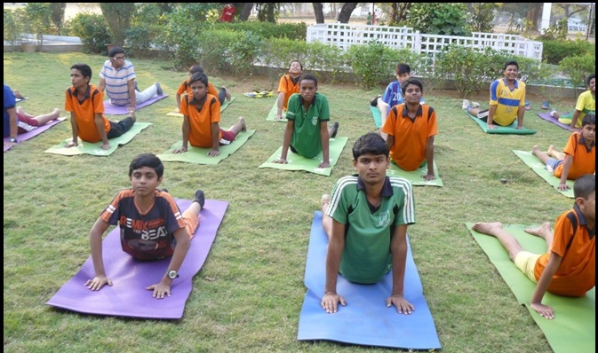 Yoga with friends